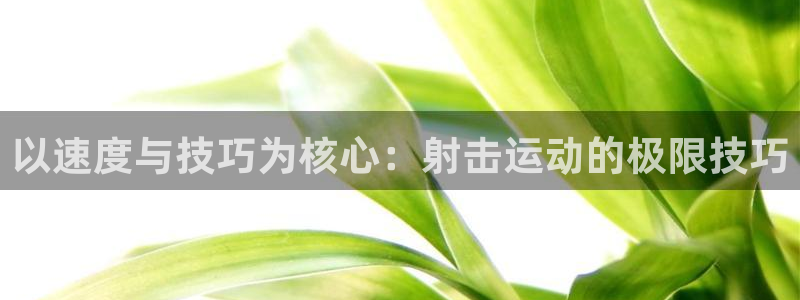 皇冠277体育：以速度与技巧为核心：射击运动的极限技巧